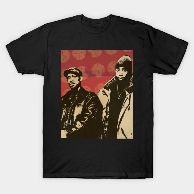Gang Starr // Retro Poster Hiphop T-Shirt by kulinermodern